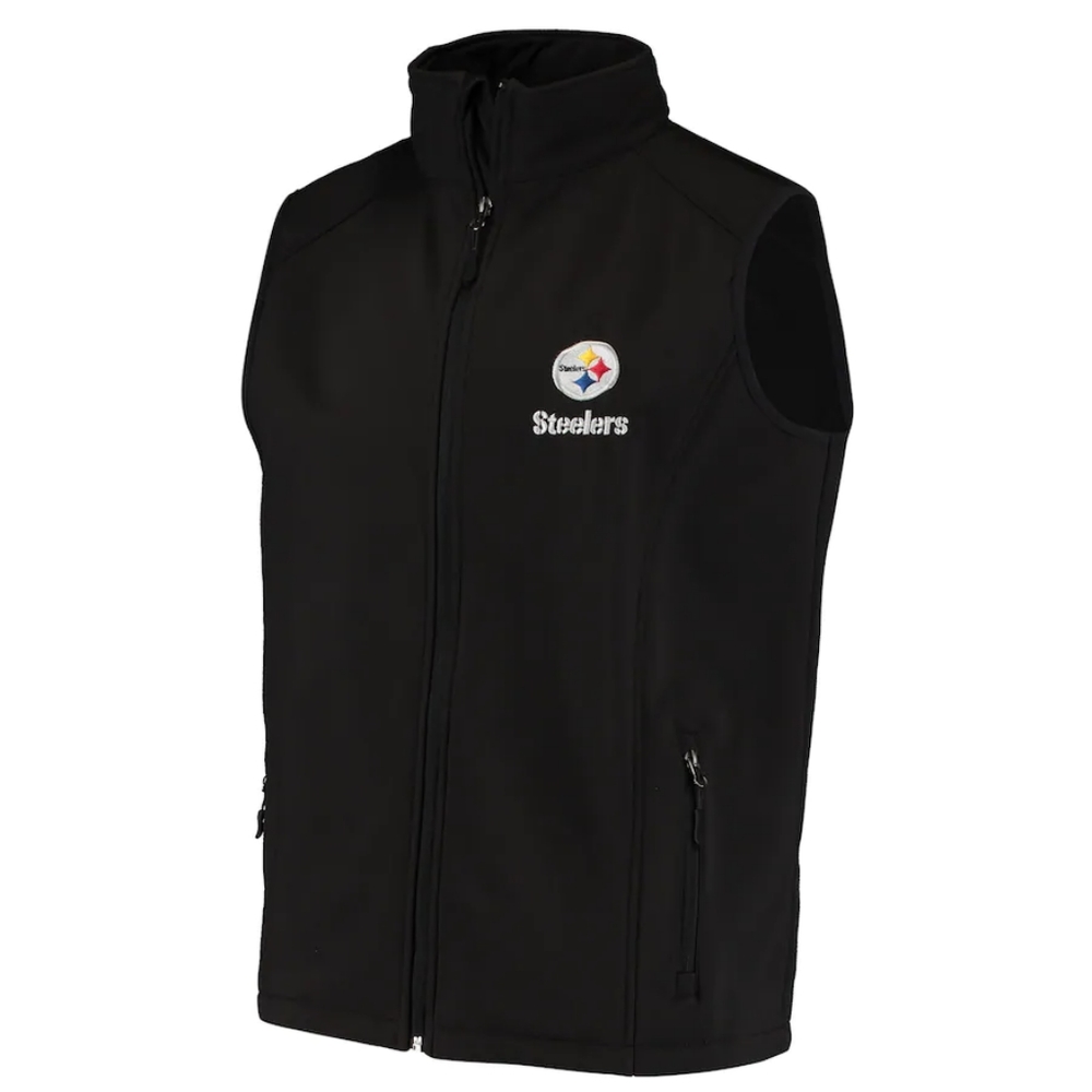 NWT NFL Pittsburgh Steelers/ Dunbrooke Men's Archer Softshell Vest - Small